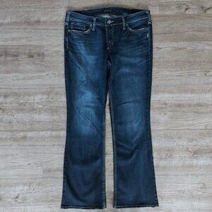Silver Jeans Dark Wash Blue Bootcut Jeans